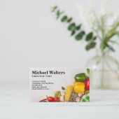 Groenten en pasta's visitekaartje (Staand voorkant)