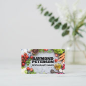 Groenten en specerijen | Culinaire ingrediënten Visitekaartje (Staand voorkant)