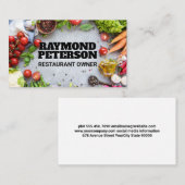 Groenten en specerijen | Culinaire ingrediënten Visitekaartje (Voorkant / Achterkant)