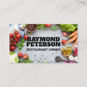 Groenten en specerijen | Culinaire ingrediënten Visitekaartje (Voorkant)