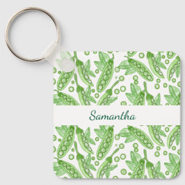 groenten erwten sleutelhanger