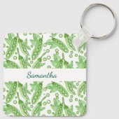 groenten erwten sleutelhanger (Achterkant)