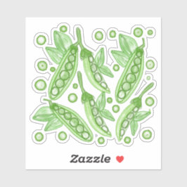 groenten erwten sticker