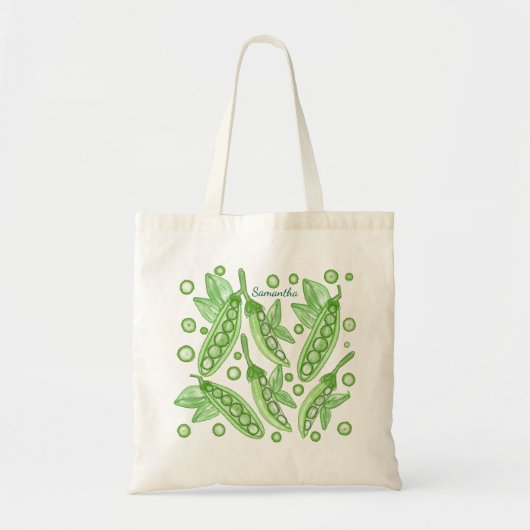 groenten erwten tote bag (Voorkant)