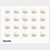 Groenten & Franse Markt Tas Ronde Sticker (Vel)