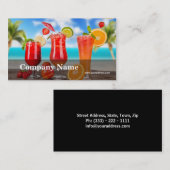 Groenten fruit Juice Vegetarian Pool Bar Visitekaartje (Voorkant / Achterkant)