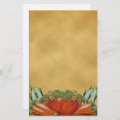 groenten, gebrand briefpapier (Voorkant / Achterkant)