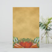 groenten, gebrand briefpapier (Staand voorkant)