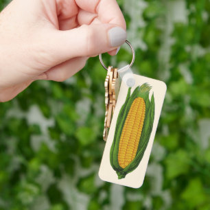 groenten; geelhoorn op de krab sleutelhanger