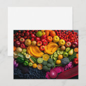 groenten, gezonde voeding op basis van Plant Briefkaart (Voorkant / Achterkant)