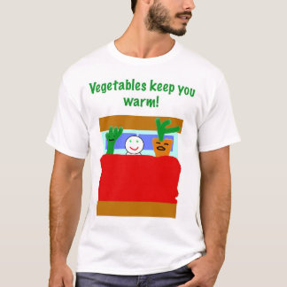 Groenten houden je warm. t-shirt