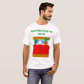 Groenten houden je warm. t-shirt (Voorkant volledig)