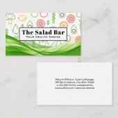 Groenten Illustratiepatroon Visitekaartje (Voorkant / Achterkant)