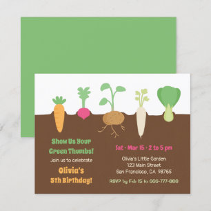 Groenten in de Kinder tuinbouwpartij Kaart