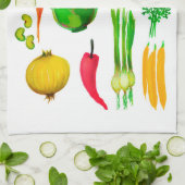 Groenten in de tuin Eenvoudig Theedoek (Gevouwen)