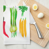 Groenten in de tuin Eenvoudig Theedoek (Quarter Fold)