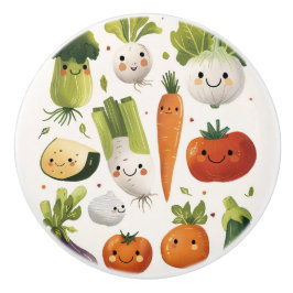 Groenten keramische knoppen