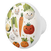 Groenten keramische knoppen (Rechts)