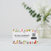 Groenten kruiden | koken visitekaartje (Staand voorkant)