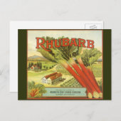  groenten kunnen kunst, Boerderij van Rhubarb, eti Briefkaart (Voorkant / Achterkant)
