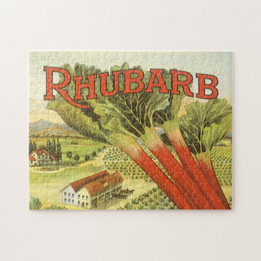 groenten kunnen kunst, Boerderij van Rhubarb, eti Legpuzzel (Horizontaal)