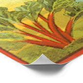  groenten kunnen kunst, Boerderij van Rhubarb, eti Poster (Hoek)