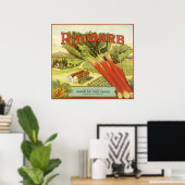  groenten kunnen kunst, Boerderij van Rhubarb, eti Poster (Thuiskantoor)