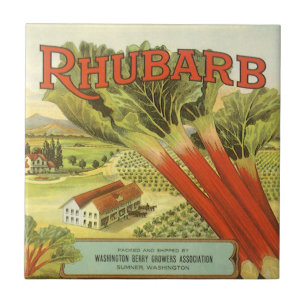  groenten kunnen kunst, Boerderij van Rhubarb, eti Tegeltje