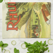  groenten kunnen kunst, Boerderij van Rhubarb, eti Theedoek (Gevouwen)