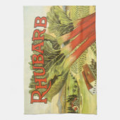  groenten kunnen kunst, Boerderij van Rhubarb, eti Theedoek (Verticaal)