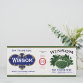 groenten kunnen kunst labelen, winsom erwten (Staand voorkant)