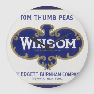 groenten kunnen kunst labelen, winsom erwten grote klok