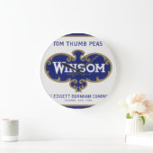 groenten kunnen kunst labelen, winsom erwten grote klok (Huis)