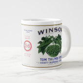 groenten kunnen kunst labelen, winsom erwten grote koffiekop (Voorkant rechts)