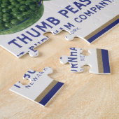  groenten kunnen kunst labelen, winsom erwten legpuzzel (Zijkant)