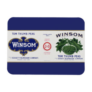groenten kunnen kunst labelen, winsom erwten magneet