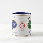 groenten kunnen kunst labelen, winsom erwten mok (Midden)