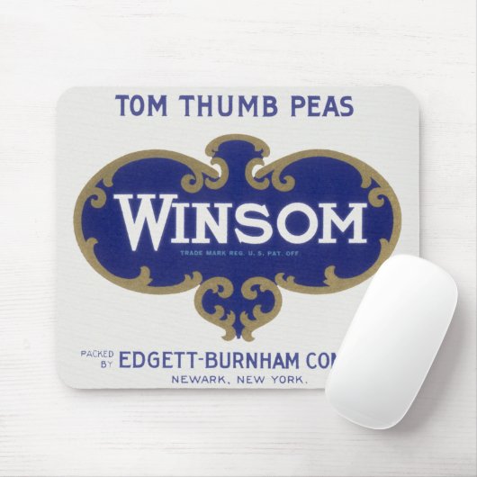 groenten kunnen kunst labelen, winsom erwten muismat (Met muis)