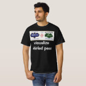  groenten kunnen kunst labelen, winsom erwten t-shirt (Voorkant volledig)