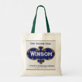  groenten kunnen kunst labelen, winsom erwten tote bag (Achterkant)