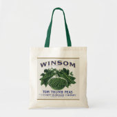 groenten kunnen kunst labelen, winsom erwten tote bag (Voorkant)
