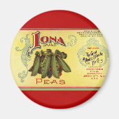  groenten kunnen kunst opnoemen, iona-erwten magneet (Voorkant)