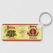  groenten kunnen kunst opnoemen, iona-erwten sleutelhanger (Voorkant)