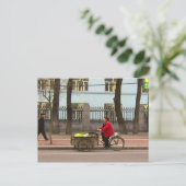 Groenten leveren briefkaart (Staand voorkant)