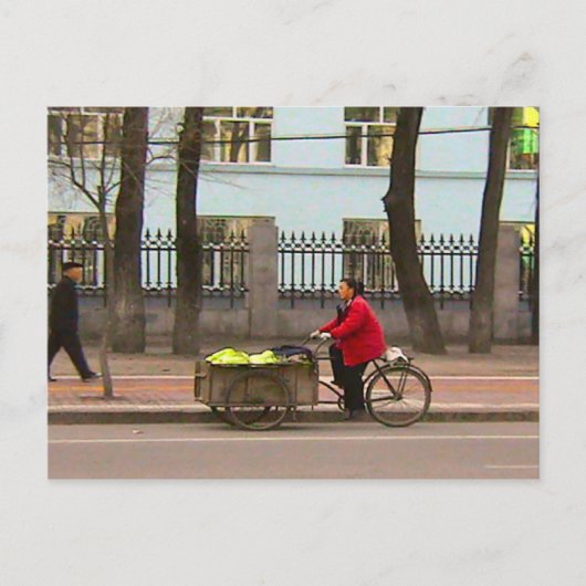 Groenten leveren briefkaart (Voorkant)