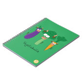 Groenten Lieve Kinderen Grappige Cartoon Notitieboek (Linkerzijde)