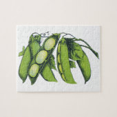 groenten; limabonen, biologisch Boerderij Legpuzzel (Horizontaal)