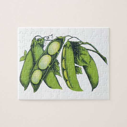 groenten; limabonen, biologisch Boerderij Legpuzzel (Horizontaal)