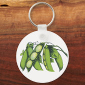  groenten; limabonen, biologisch Boerderij Sleutelhanger (Voorkant)