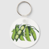  groenten; limabonen, biologisch Boerderij Sleutelhanger (Achterkant)